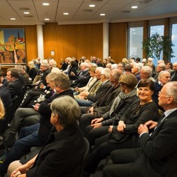 Vortrag von Bürgerimpulse 09.03.17: Der Große Saal der Volksbank Ulm-Biberach ist gut gefüllt.
