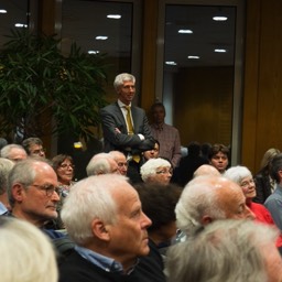 Vortrag von Bürgerimpulse 09.03.17: In Anschluss an den Vortrag von Prof. Hans-Jürgen Papier konnte das Publikum Fragen stellen.