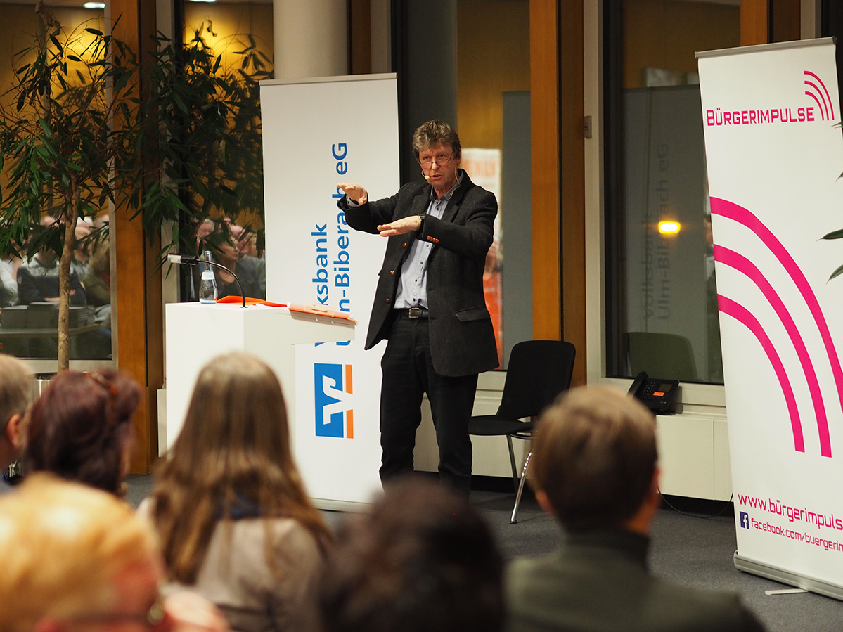 Prof. Achim Bubenzer referiert bei Bürgerimpulse über den Klimawandel